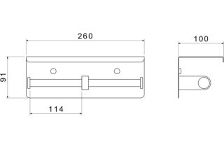 Бумагодержатель Aquatek Оберон AQ4909CR хром